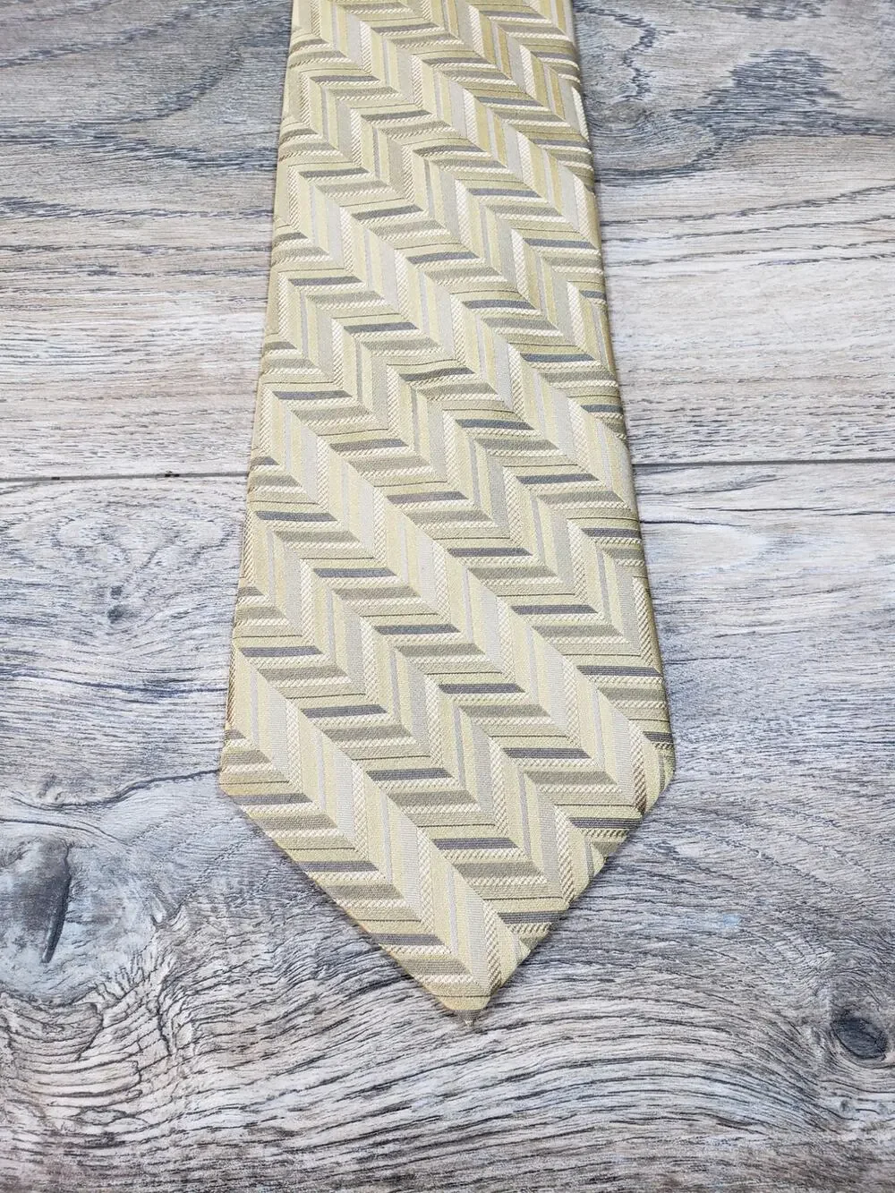 Pronto Uomo Men's Silk Geometric Neck Tie